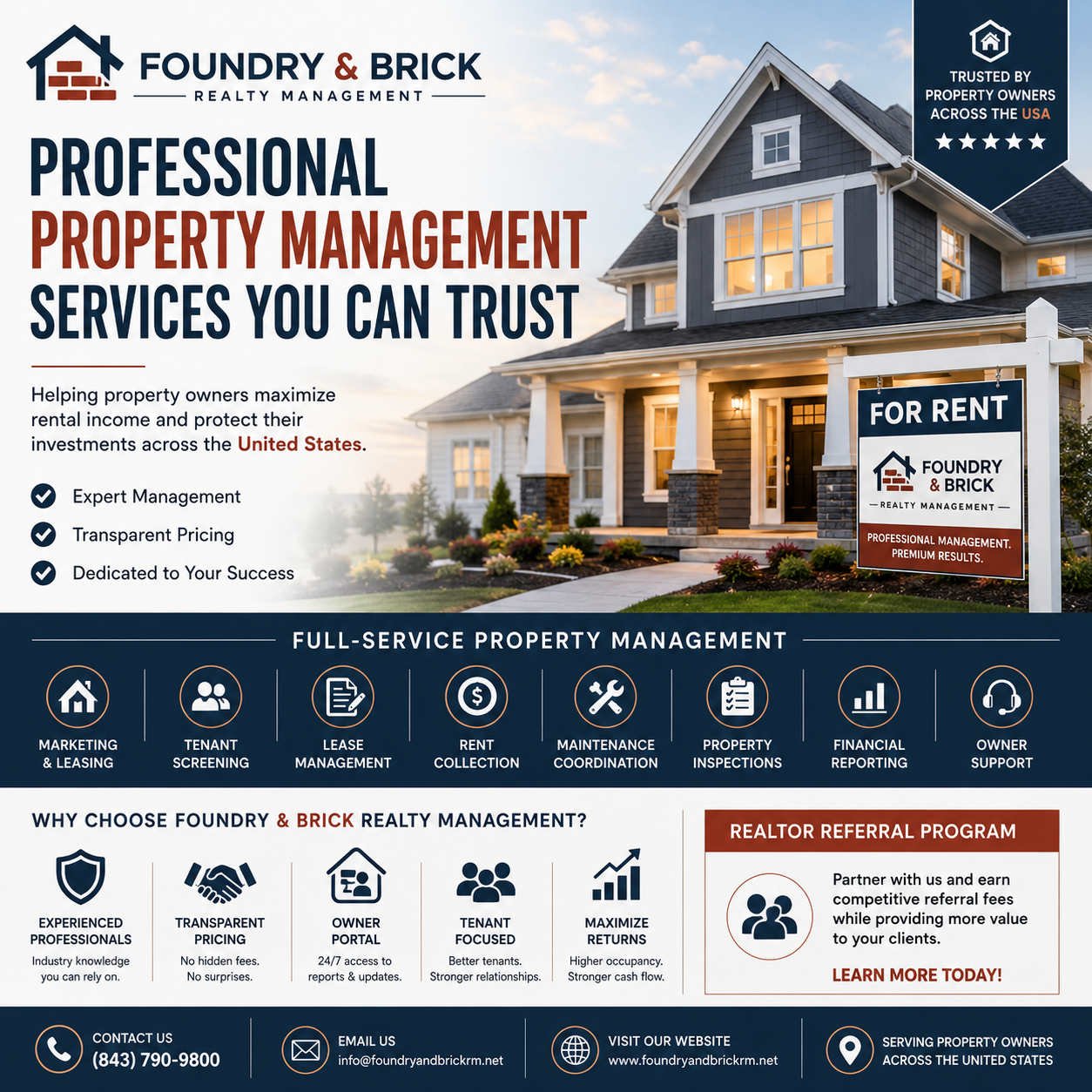 Professional Property Management Services | Foundry & Brick Realty Management